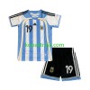 Billiga Fotbollströjor Argentina Lionel Messi 19 2006 Retro Barn Hemma tröja Kortärmad